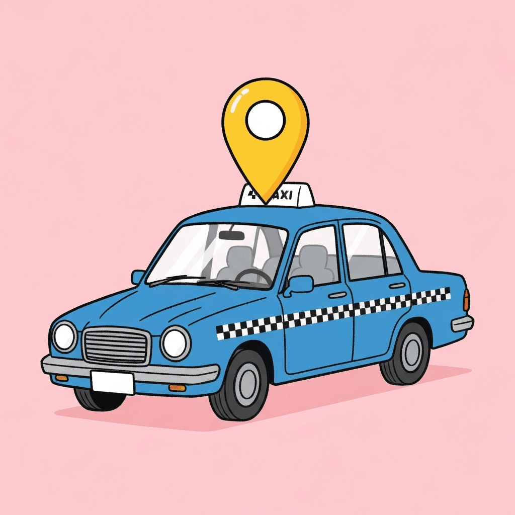 Taxi service illustration